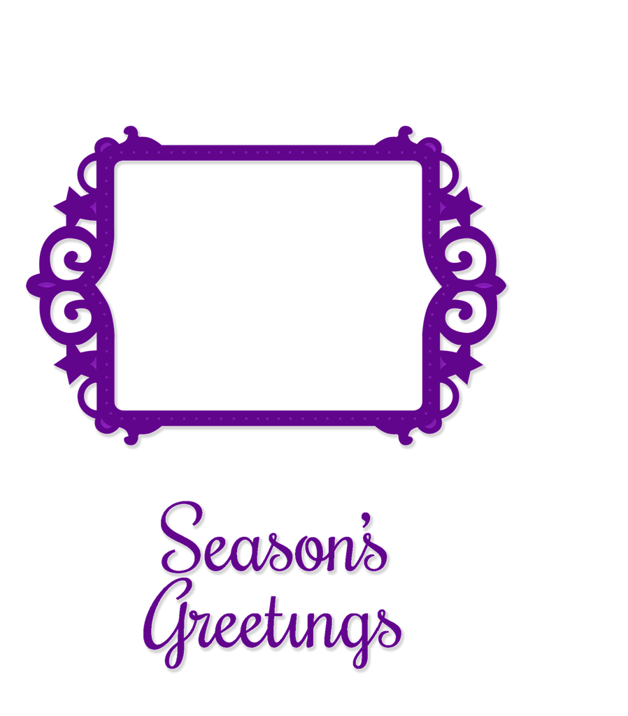 Sweet Dixie Seasons Greetings Stamp & Frame die set