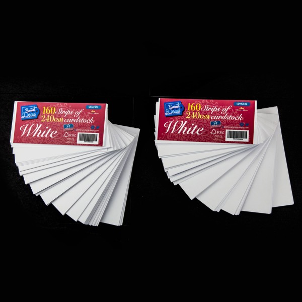 Sweet Dixie Card Strips White (240gsm x160)