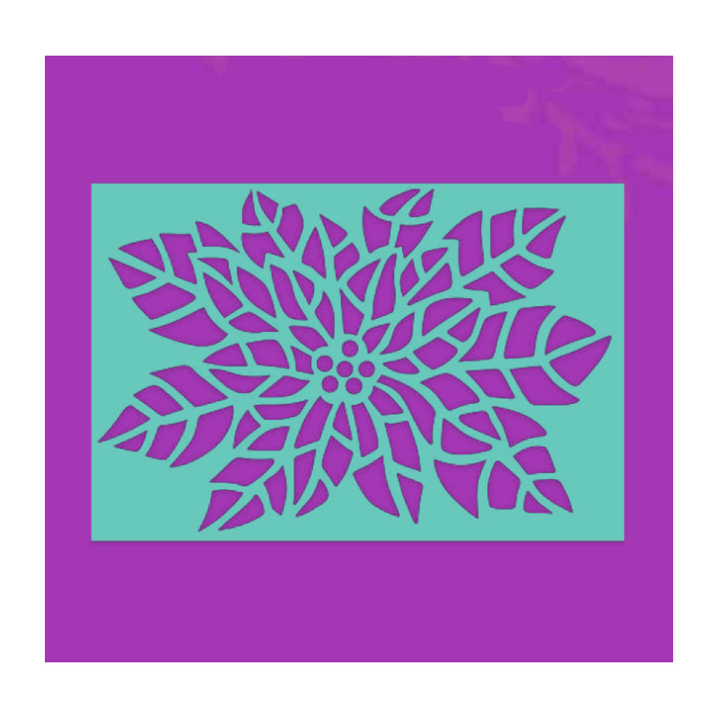 Sweet Dixie Poinsettia Stencil
