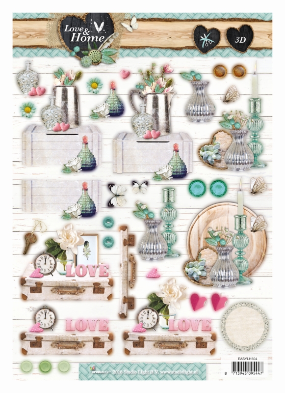 Studio Light - Love & Home 3D Decoupage Sheet (504)