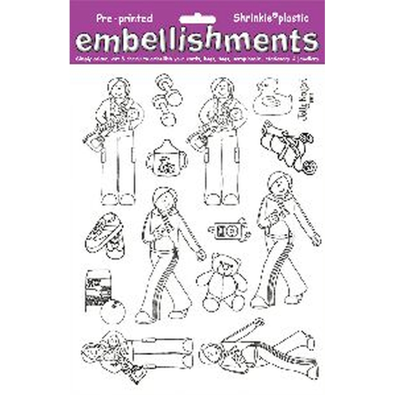 Shrink Art - Jolly Nation New Mum/Keep Fit (A4 White)