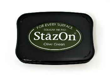 StazOn Olive Green Ink Pad