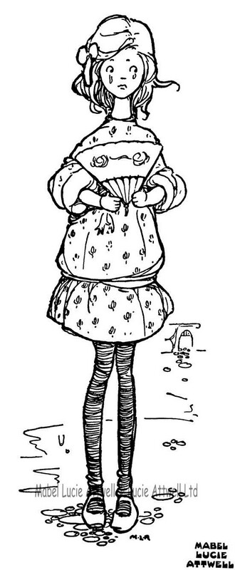 Mabel Lucie Attwell Taller Alice Rubber Stamp