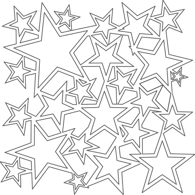 The Crafters Workshop - Star Shower Stencil (6x6)