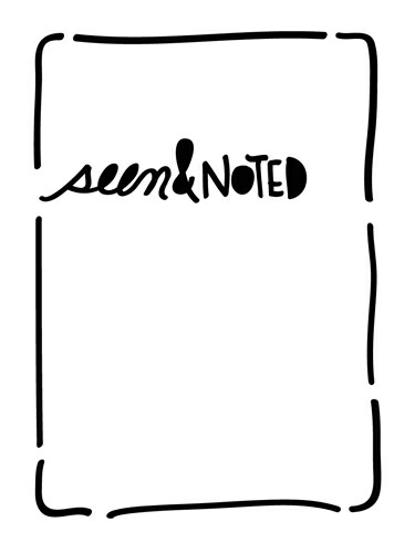 The Crafters Workshop - Seen & Noted Stencil (3x4)