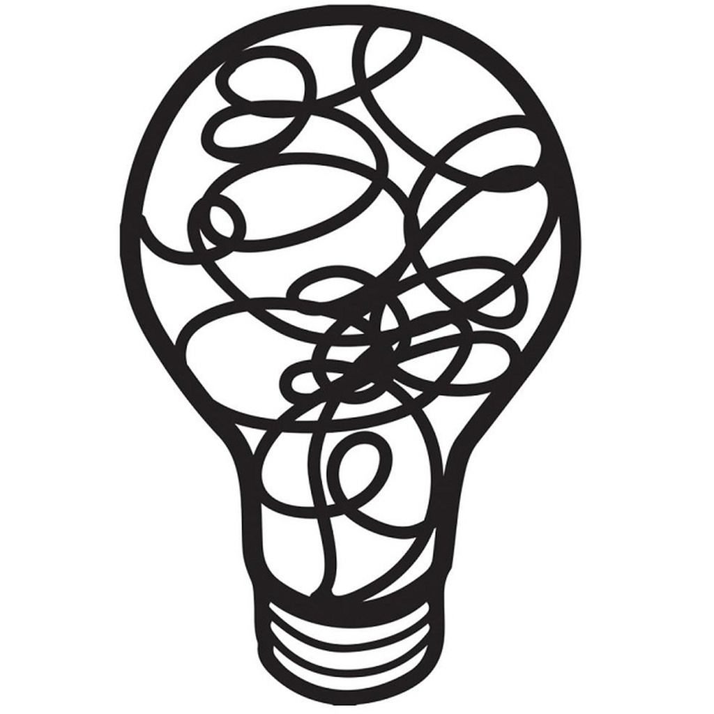 The Crafters Workshop - LightBulb Bits Stencil (4x4)