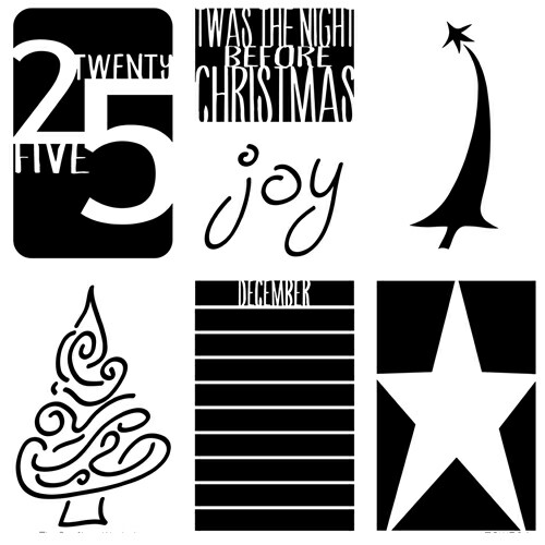 The Crafters Workshop - Twas the Night Stencil (6x6)