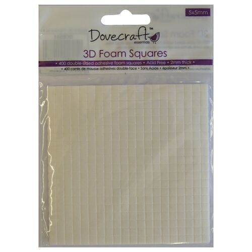 Dovecraft 3D Foam Squares (5mm x 5mm) 
