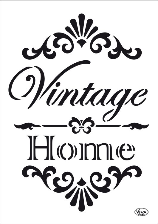 Stencil A4 Vintage/Home