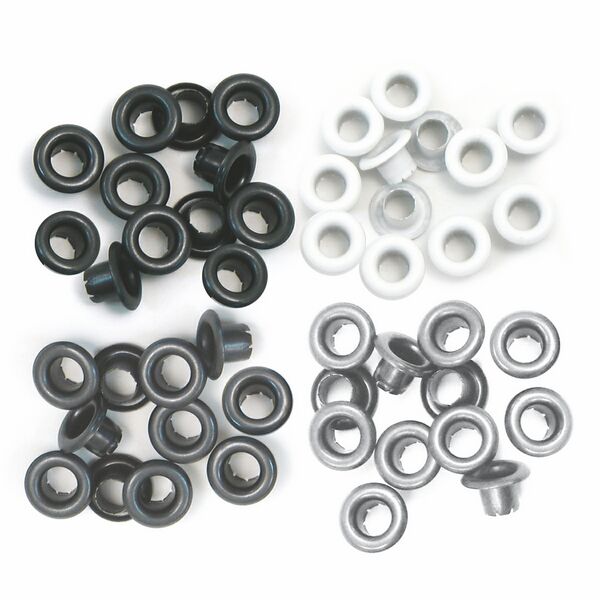 We R Memory Keepers 1/3" Eyelets - Aluminium Grey (x60)