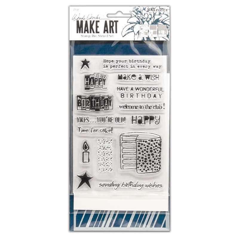 Wendy Vecchi - Stamps, Dies & Stencil Set - Birthday Bash 