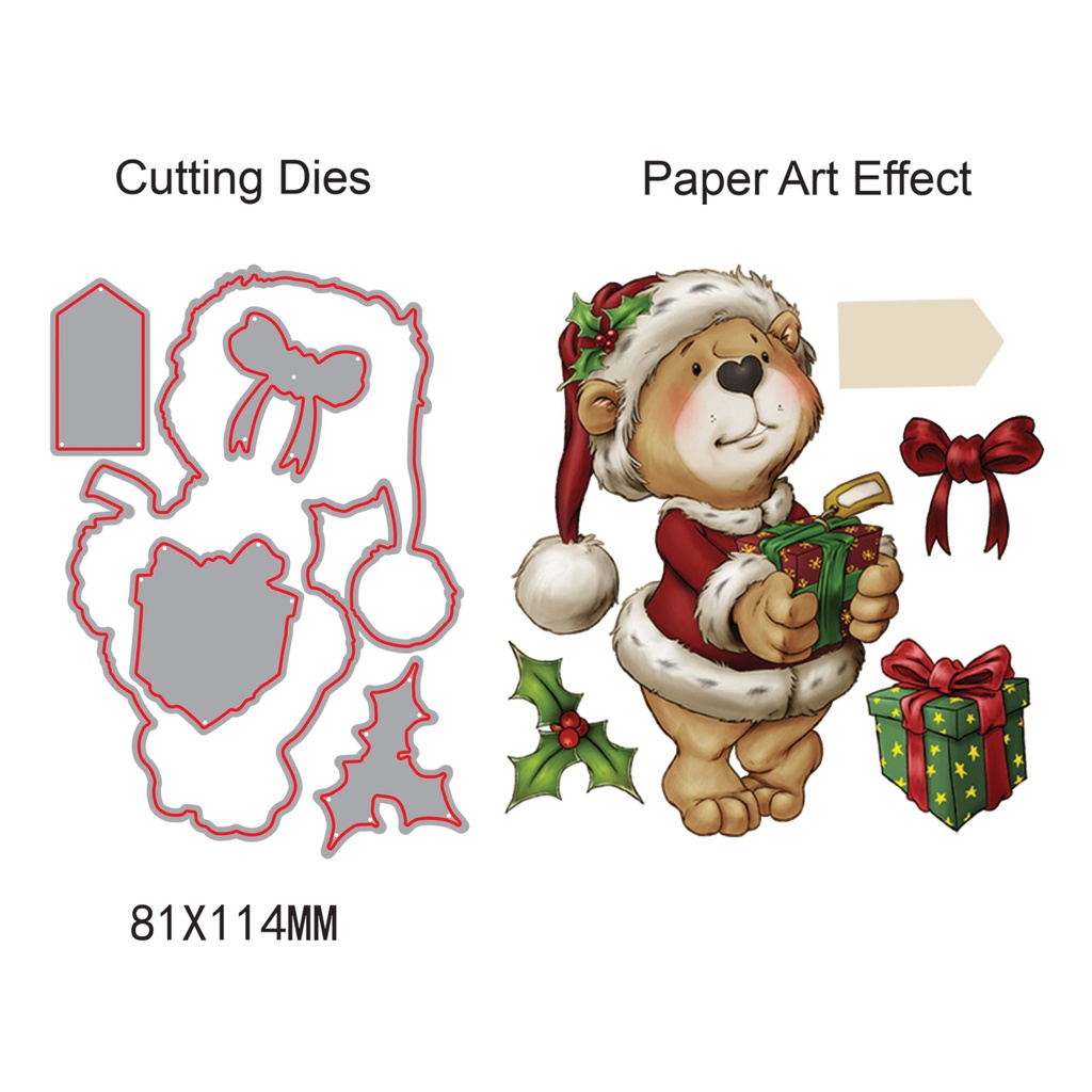 Match It Christmas Bears Die Set - Santa
