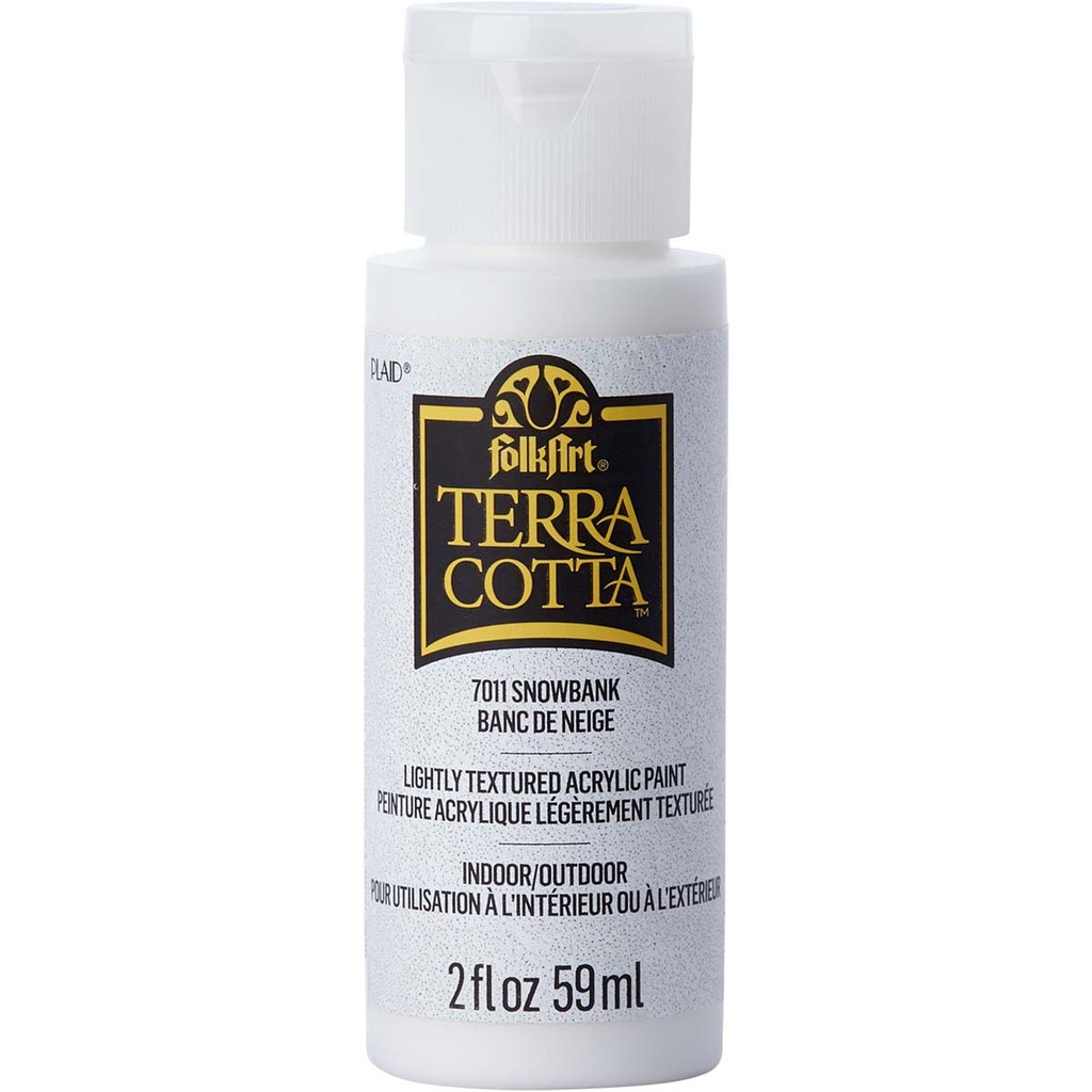 FolkArt TerraCotta Textured Paint - Snowbank (2oz)