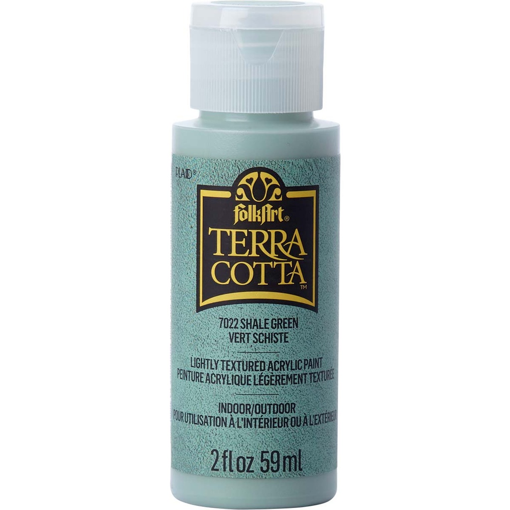 FolkArt TerraCotta Textured Paint - Shale Green (2oz)