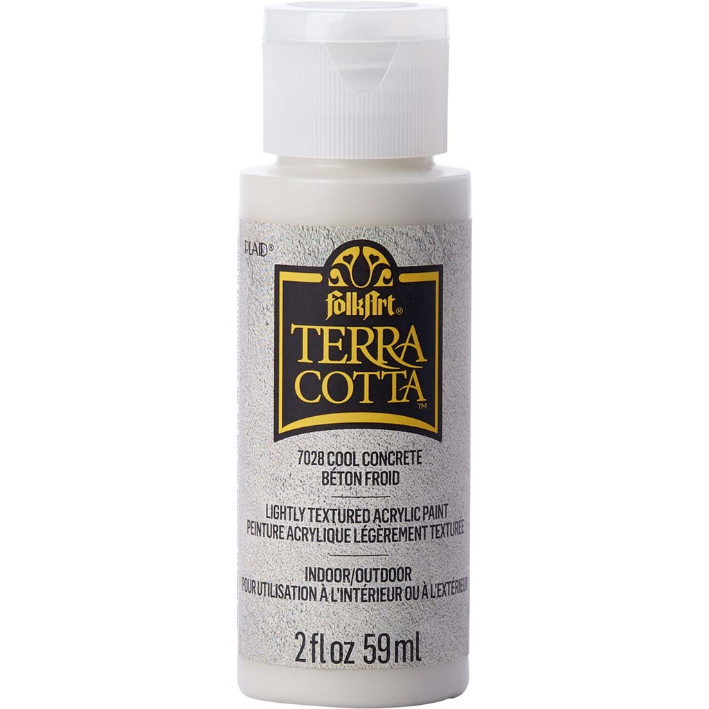 FolkArt TerraCotta Textured Paint - Cool Concrete (2oz)