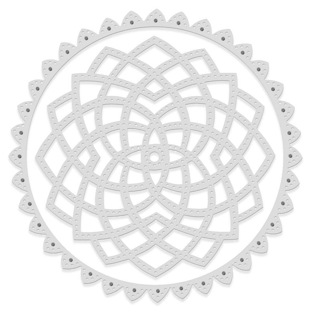 Sweet Dixie Pricked Rosette Die set