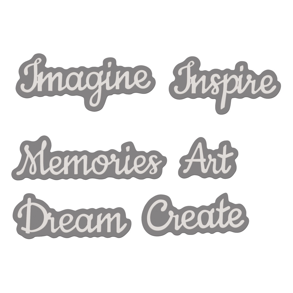 Sweet Dixie Imagine, Inspire, Create Layered Sentiment die set