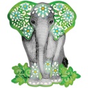 Sweet Dixie Floral Elephant die set