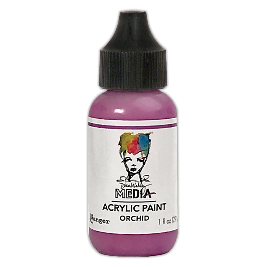 Dina Wakley MEdia Acrylic Paints - Orchid (1oz)