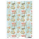 Ciao Bella Paper - Fishes A4 rice paper (SINGLE Sheet)