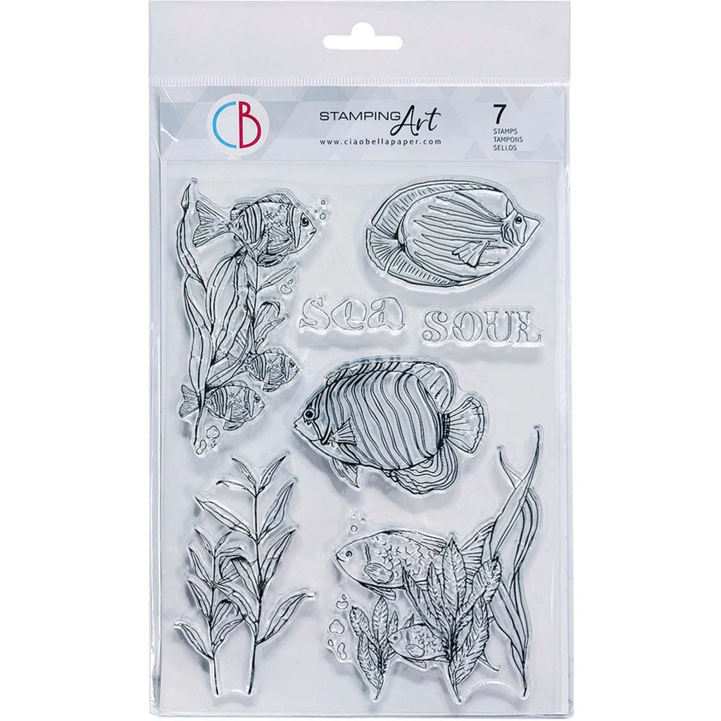 Ciao Bella Paper - Soul of the Sea 6"x8" stamp set