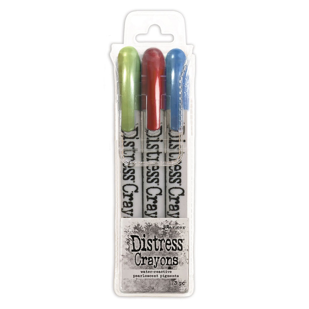 Tim Holtz - Distress Pearl Crayons - Holiday Set #3  