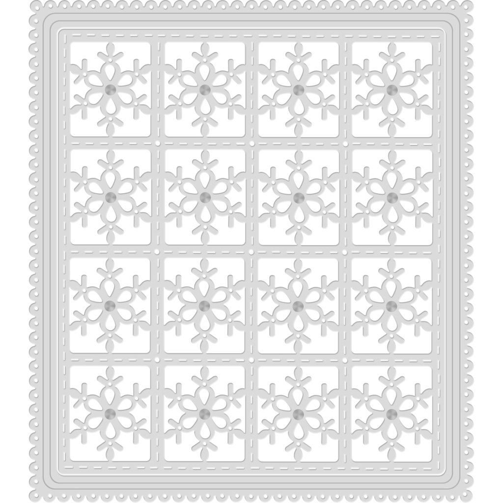 Sweet Dixie Snowflake Background die set