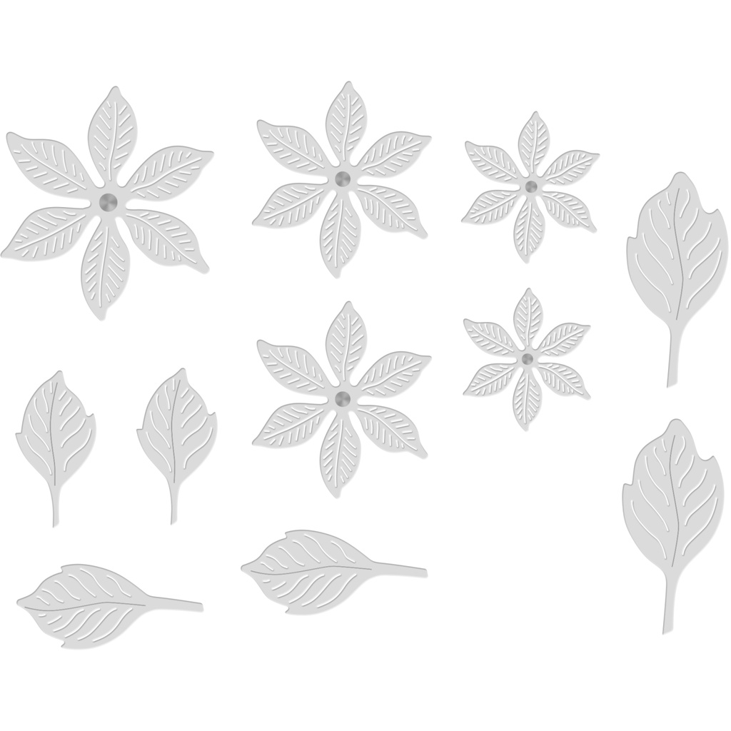 Sweet Dixie Layered Poinsettias die set