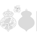 Sweet Dixie Robin & Holly Bauble die set