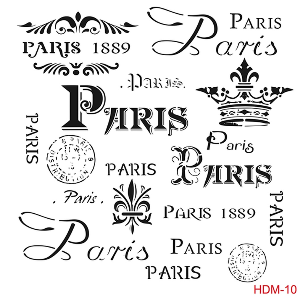 Cadence Midi Stencil - Paris (25x25)