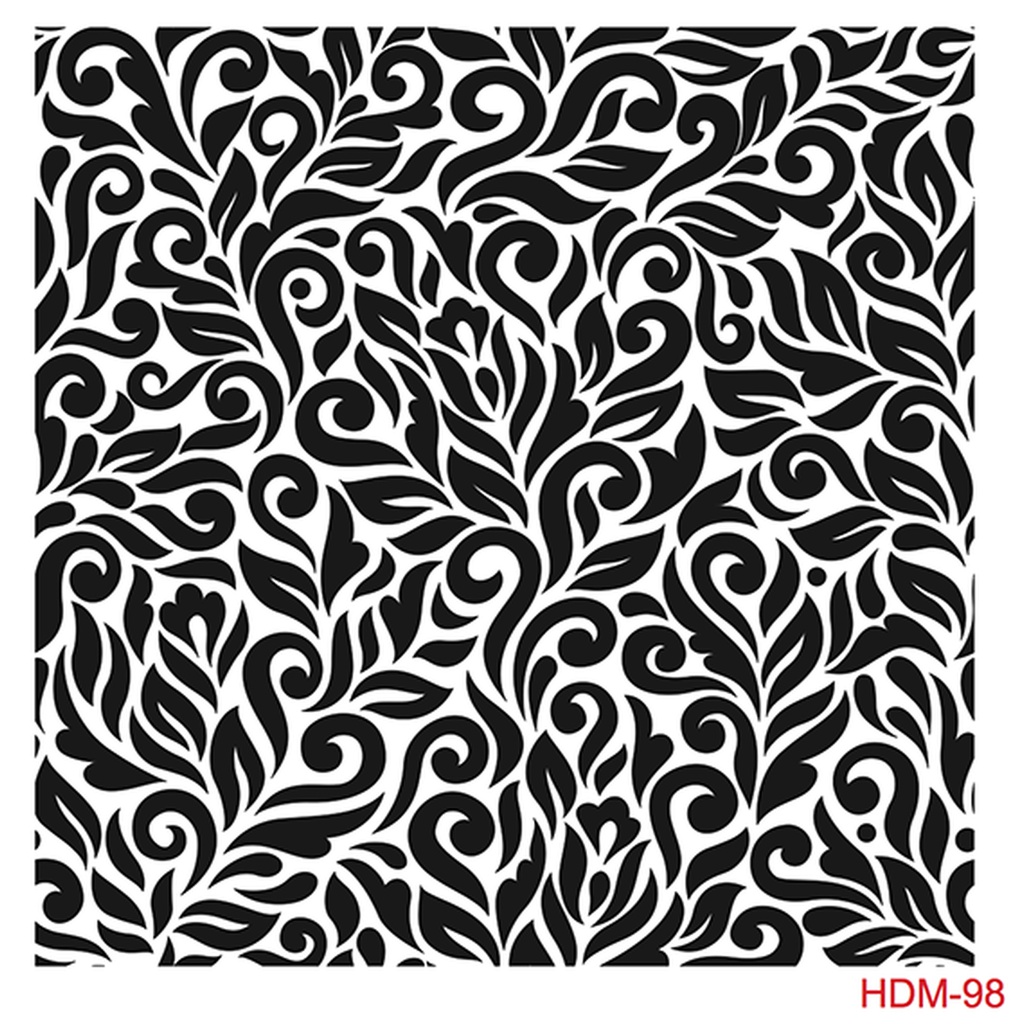 Cadence Midi Stencil - Leaf Flourish (25x25)