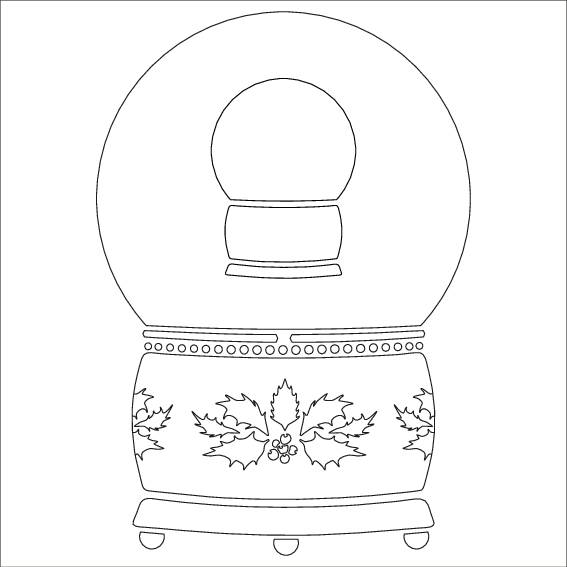 Snow Globe - MajeMask Stencil