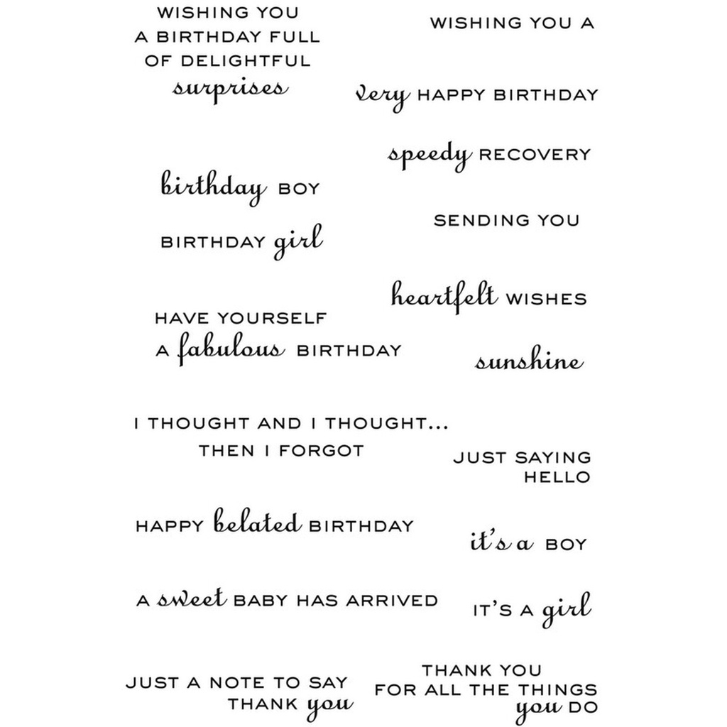 Sweet Dixie Double Sayings stamp set                 