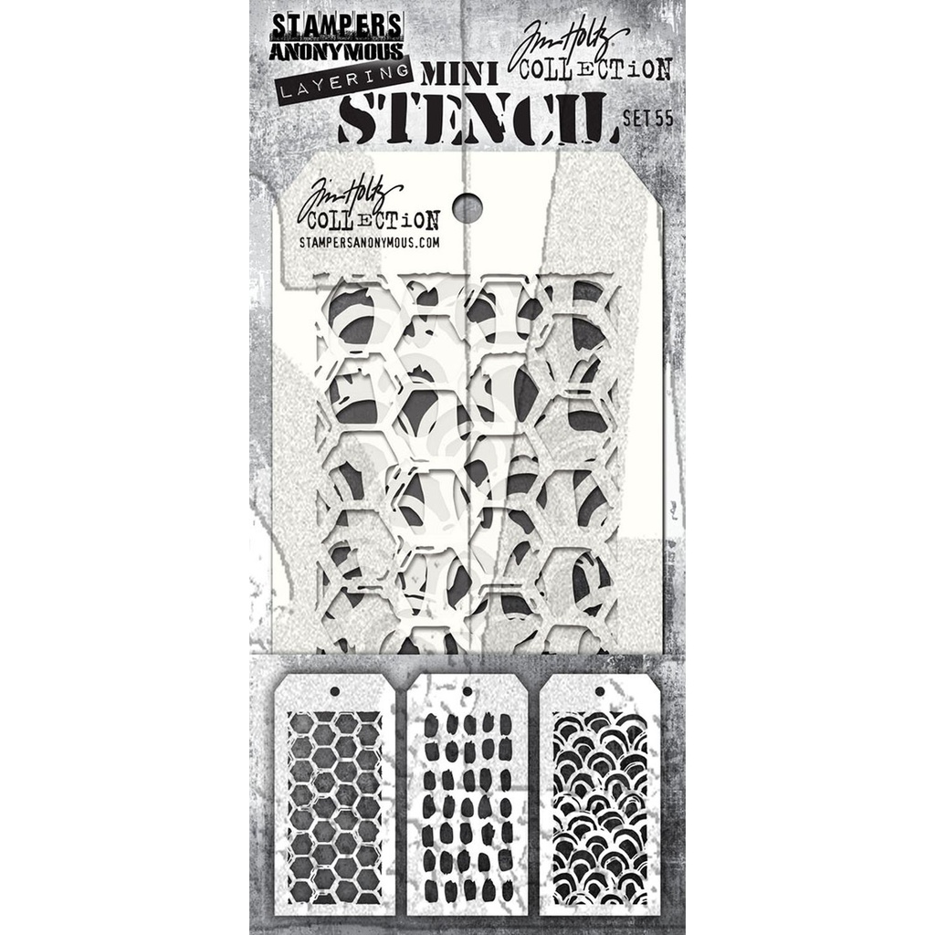 Tim Holtz Mini Layering Stencil Set #55 