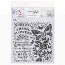 Ciao Bella Paper - Spring Fresh Flowers 8"x8" Stencil