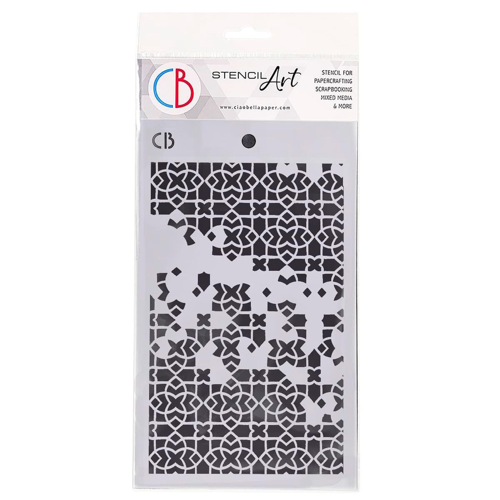 Ciao Bella Paper - Four Points 5"x8" stencil