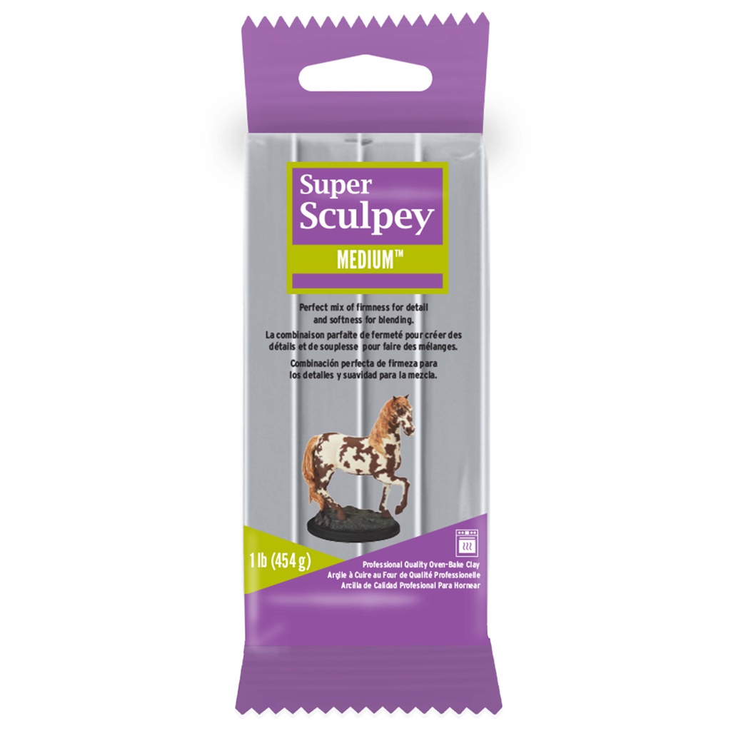 Super Sculpey Medium Blend - Gray (1lb/454g)