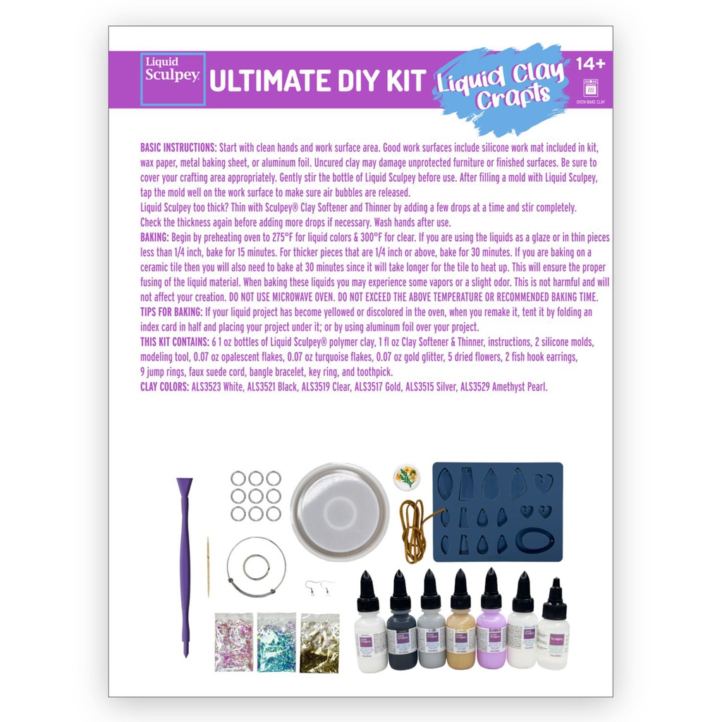 Sculpey Ultimate DIY Kit - Liquid Clay Crafts
