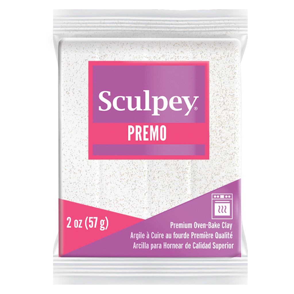 Sculpey Premo - Frost White Glitter (2oz)