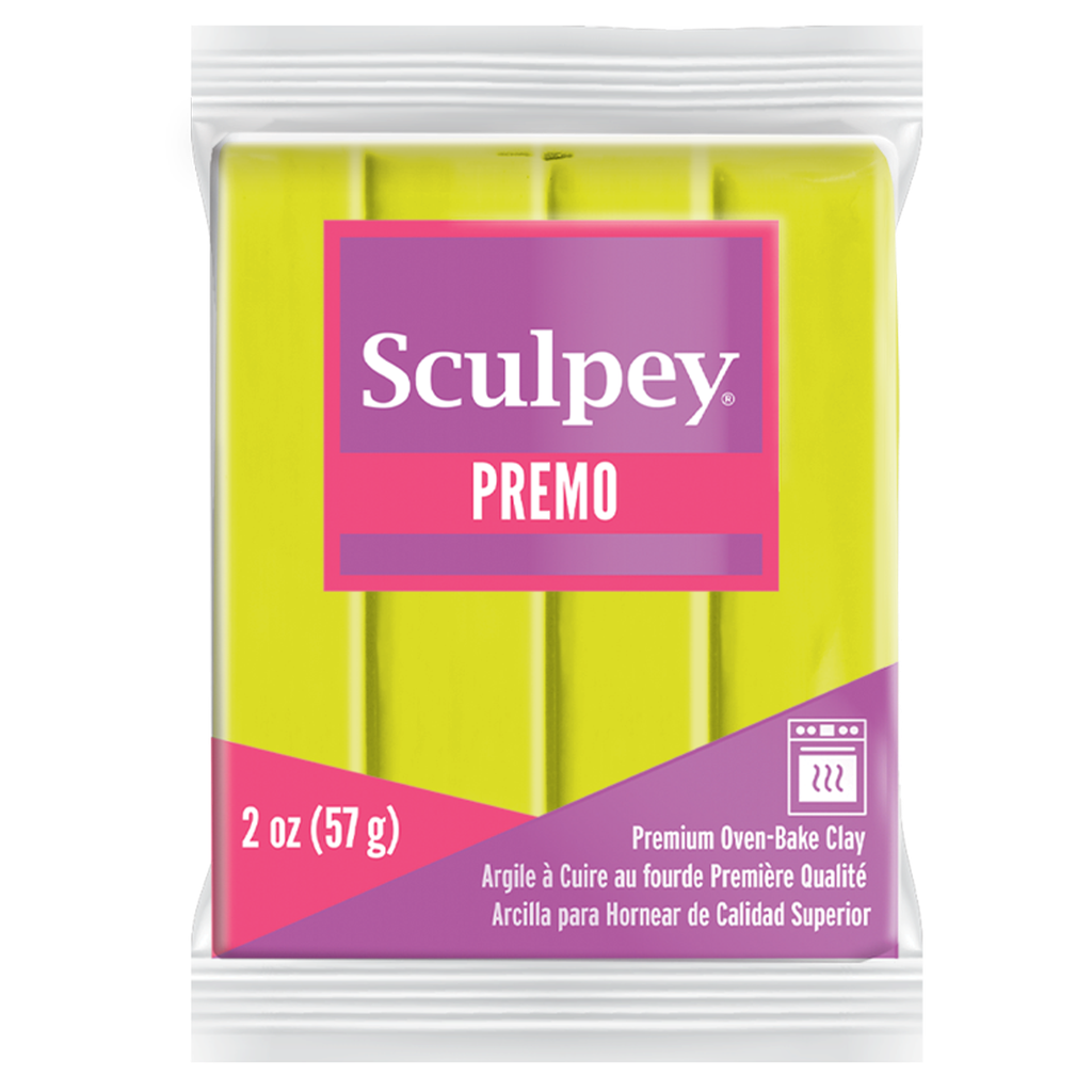 Sculpey Premo - Fluorescent Yellow  (2oz) (not in display programs)