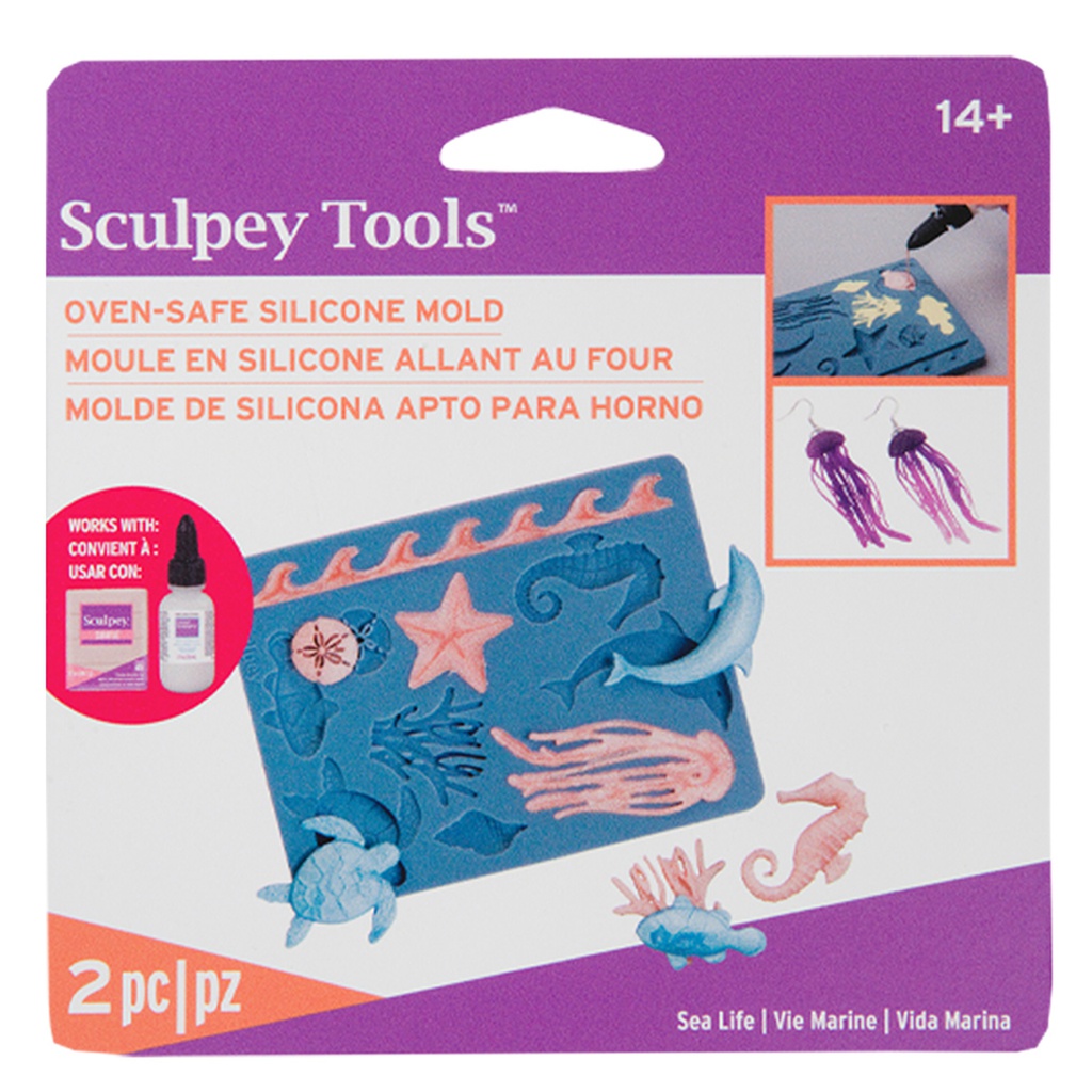 Sculpey Silicone Oven Safe Mold - Sea Life