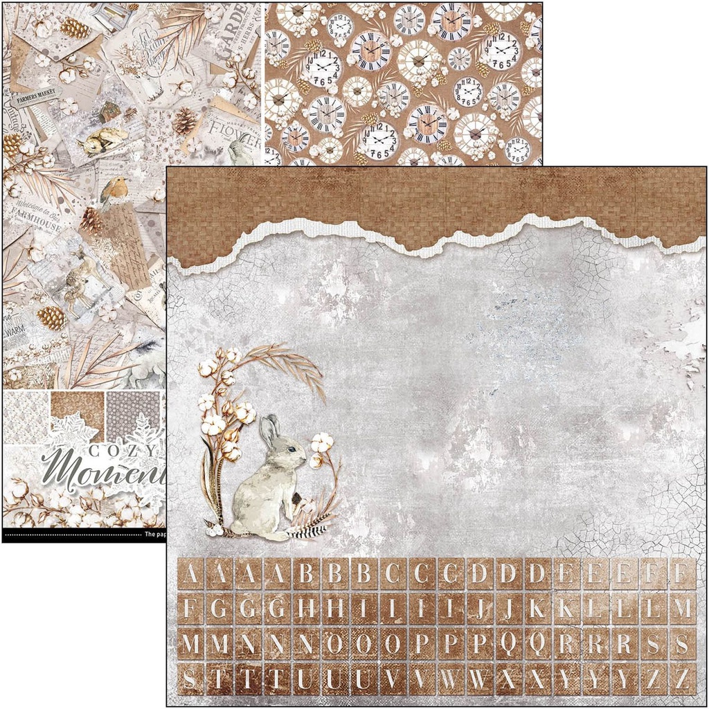 Ciao Bella Paper - Cozy Moments - 12"x12" Patterns Pad 