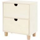 Creativ - Wood Chest - 2 Drawers