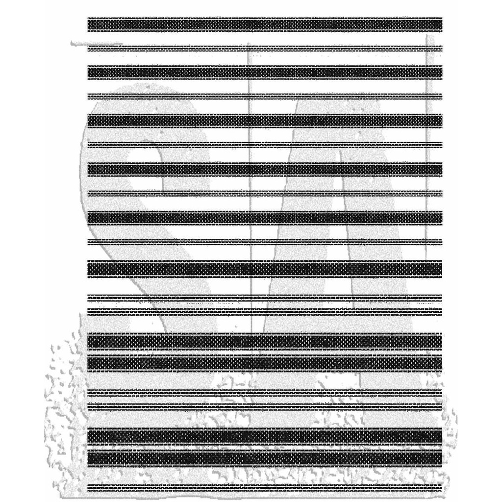 Tim Holtz - Stampers Anonymous Cling Stamps - Ticking & Grain