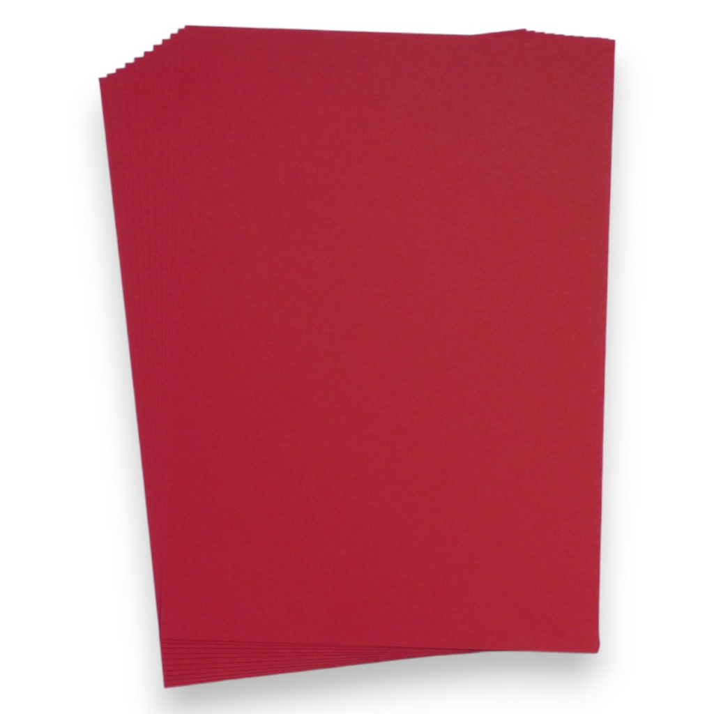 Personal Impressions Christmas Red A4 Cardstock (250gsm x10)