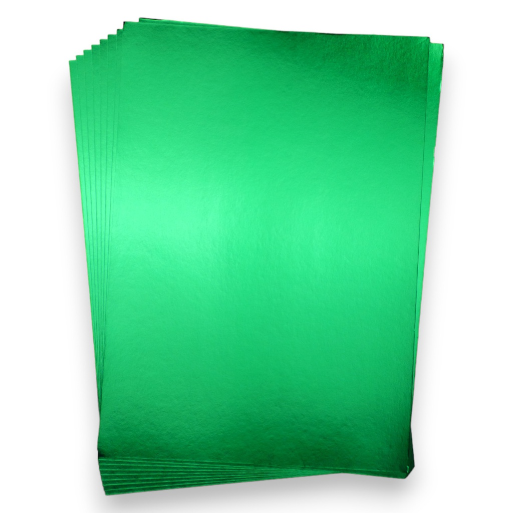 Metallic Green A4 Card (250gsm  x10)