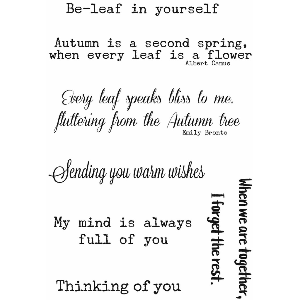 Personal Impressions Be-leaf Sentiments Stamp Set