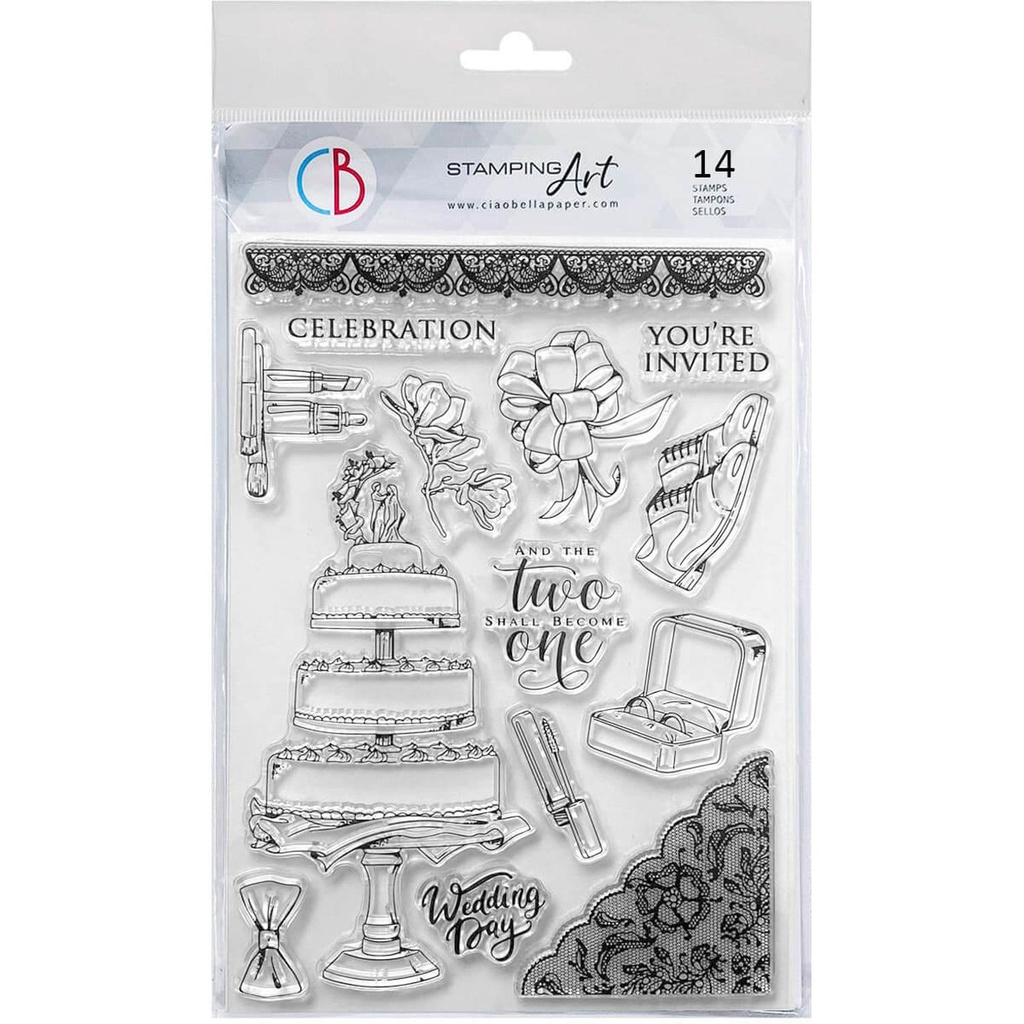 Ciao Bella Paper - The Wedding Day 6"x8" stamp set