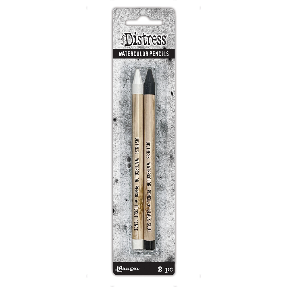 Tim Holtz - Distress Watercolour Pencils - Black & White