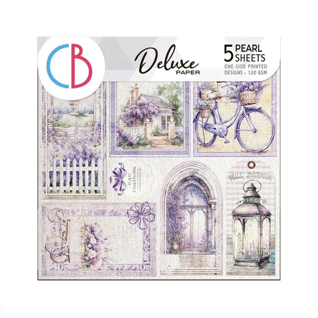 Ciao Bella Paper - Morning in Provence 6"x6" Deluxe Pearl Paper 
